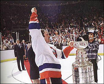 Trottier celebrates